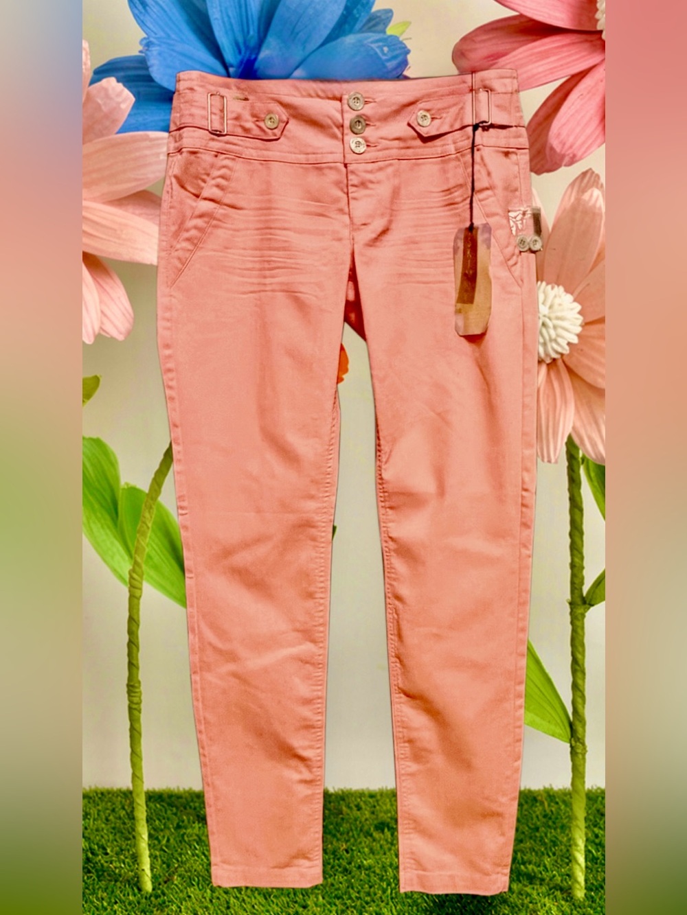 Boom Boom Jeans NWT Juniors Coral Skinny Pants size 11
